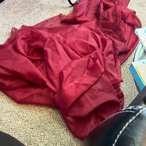 4-63 in length shear burgundy curtains